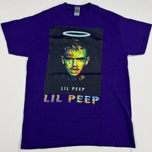 Lil Peep Halo Purple Graphic T-Shirt Size Medium